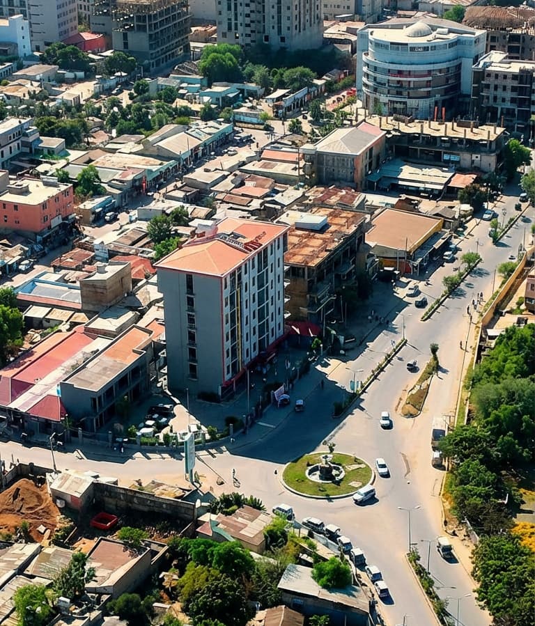 Hagarlawe Hotel Roundabout View